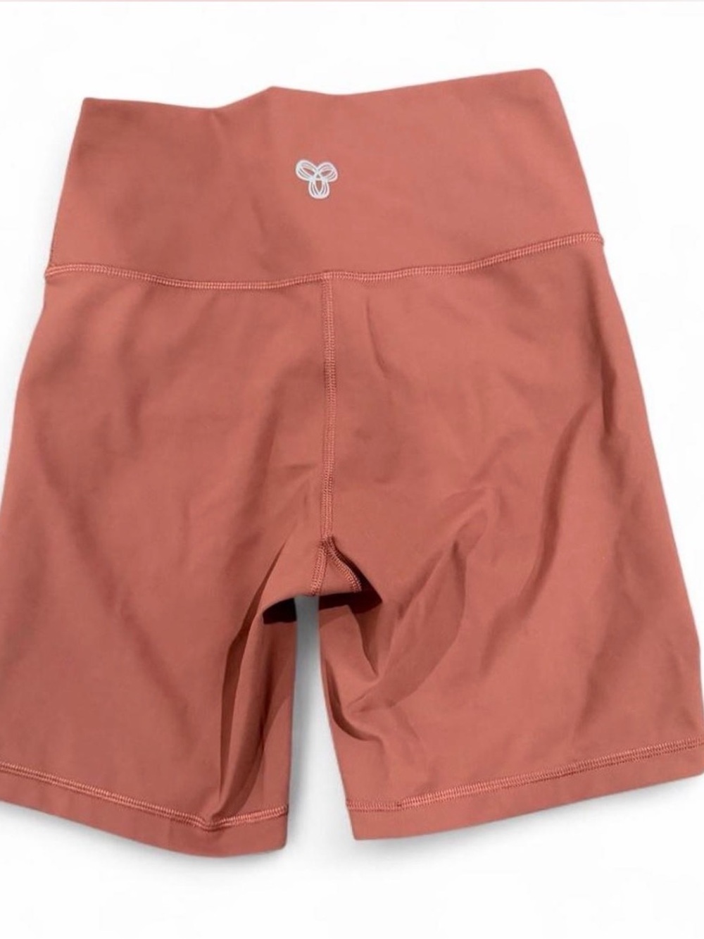 TNA High-Waist Rust-Red Athletic Bike Shorts